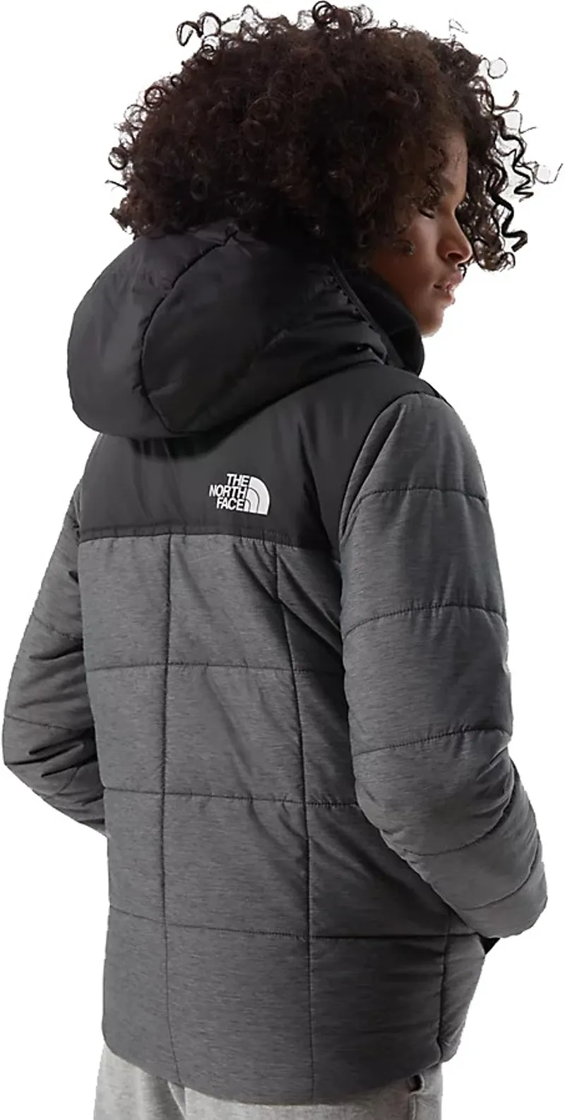 The North Face Boys Reversible Perrito Jacket - TNF Medium Grey Heather-4